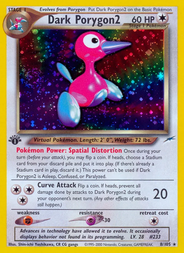 Dark Porygon2 Pokemon card
