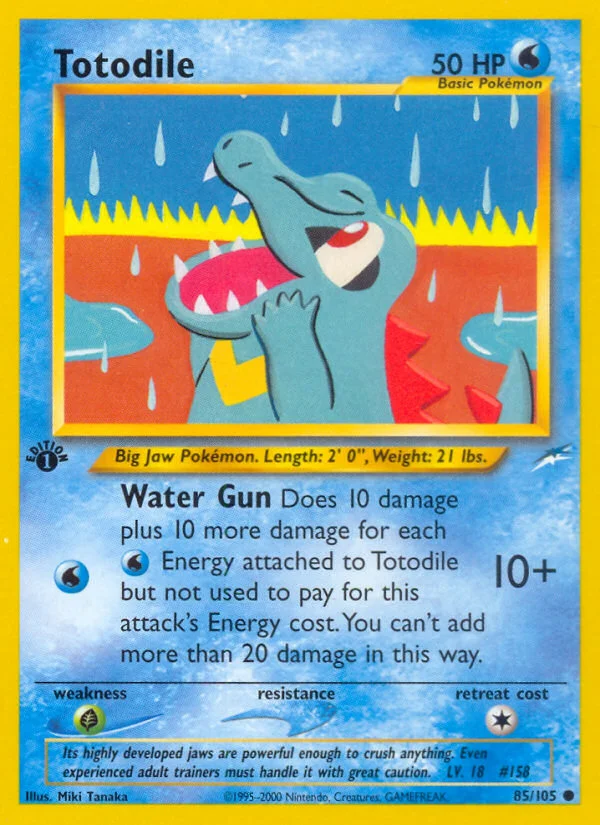 Totodile Pokemon card