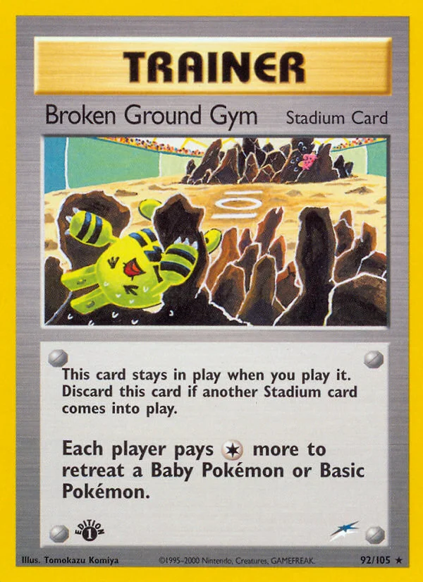 Broken Ground Gym Pokemon card