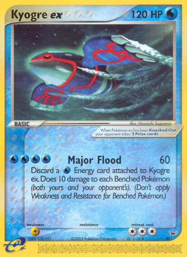Kyogre ex Pokemon card