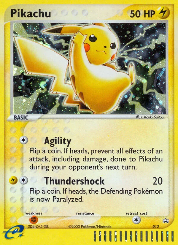 Pikachu Pokemon card