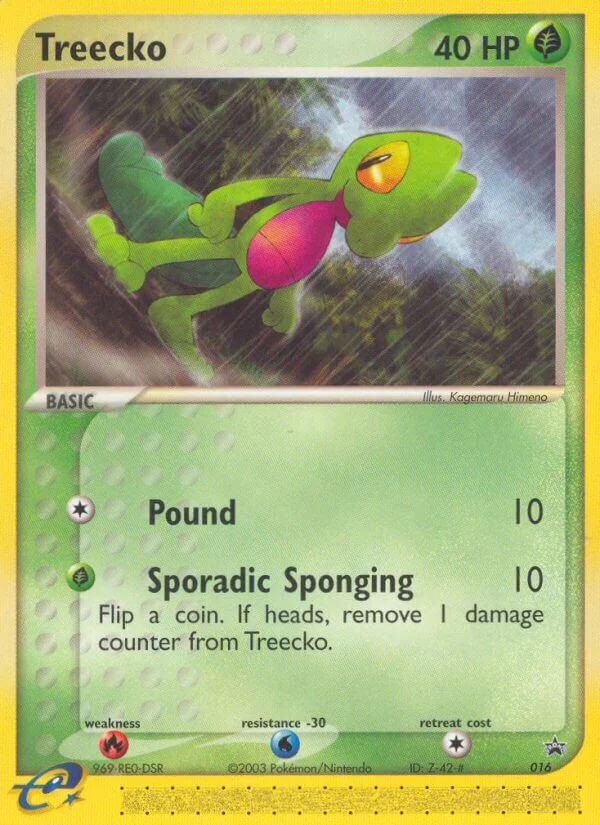 Treecko Pokemon card