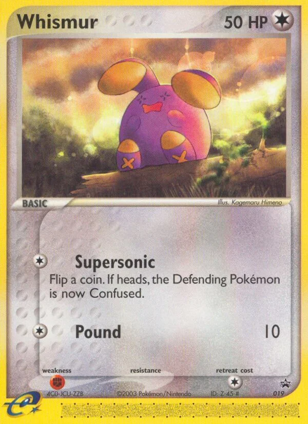 Whismur Pokemon card