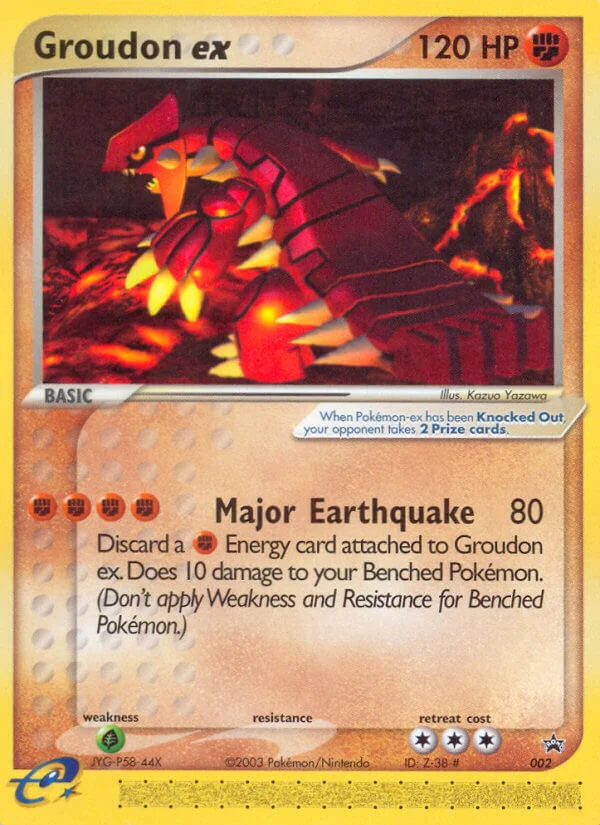 Groudon ex Pokemon card