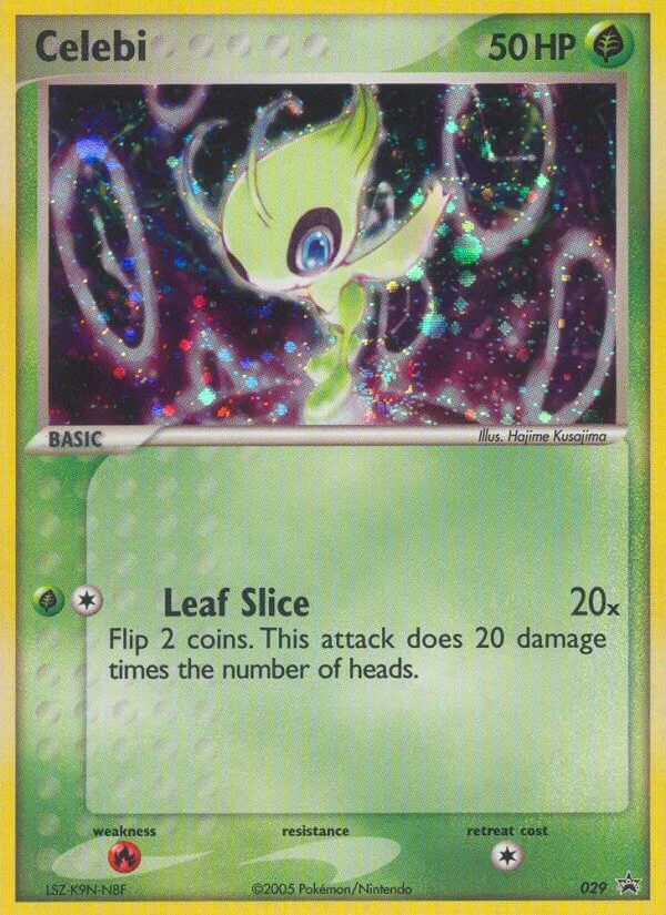 Celebi Pokemon card