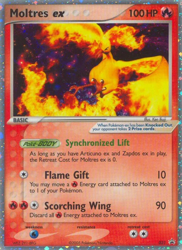 Moltres ex Pokemon card
