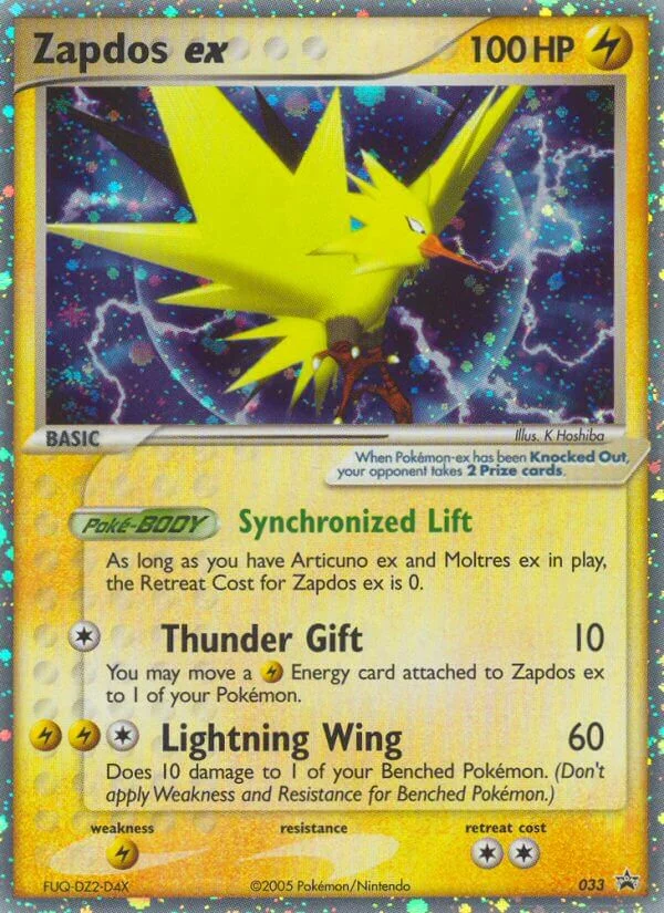 Zapdos ex Pokemon card