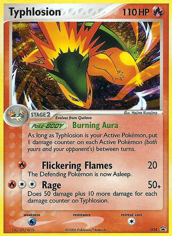 Typhlosion Pokemon card