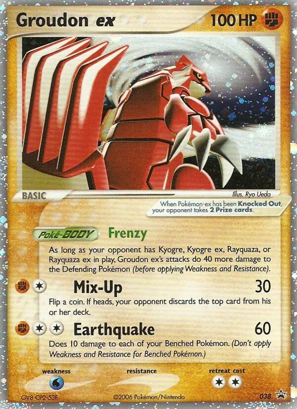 Groudon ex Pokemon card