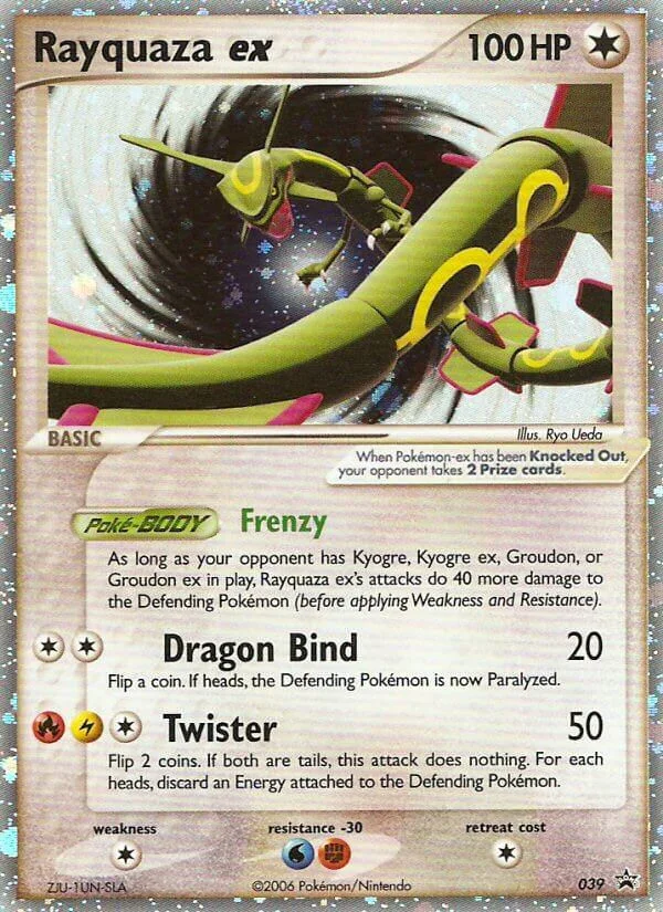 Rayquaza ex Pokemon card