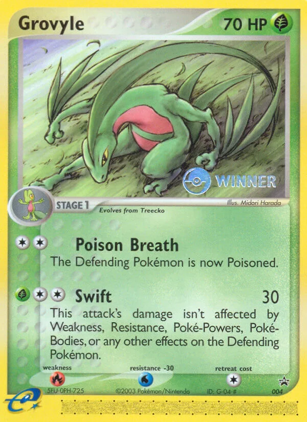 Grovyle Pokemon card