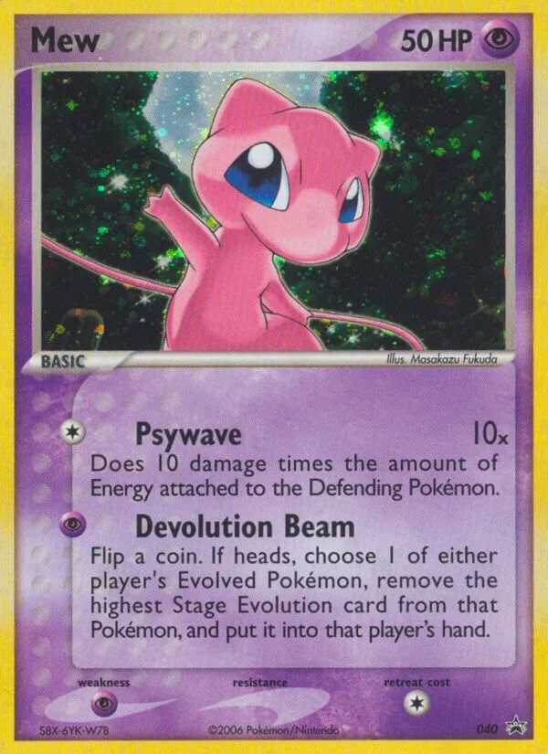 Mew Pokemon card