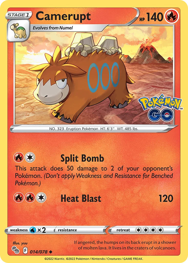 Camerupt Pokemon card