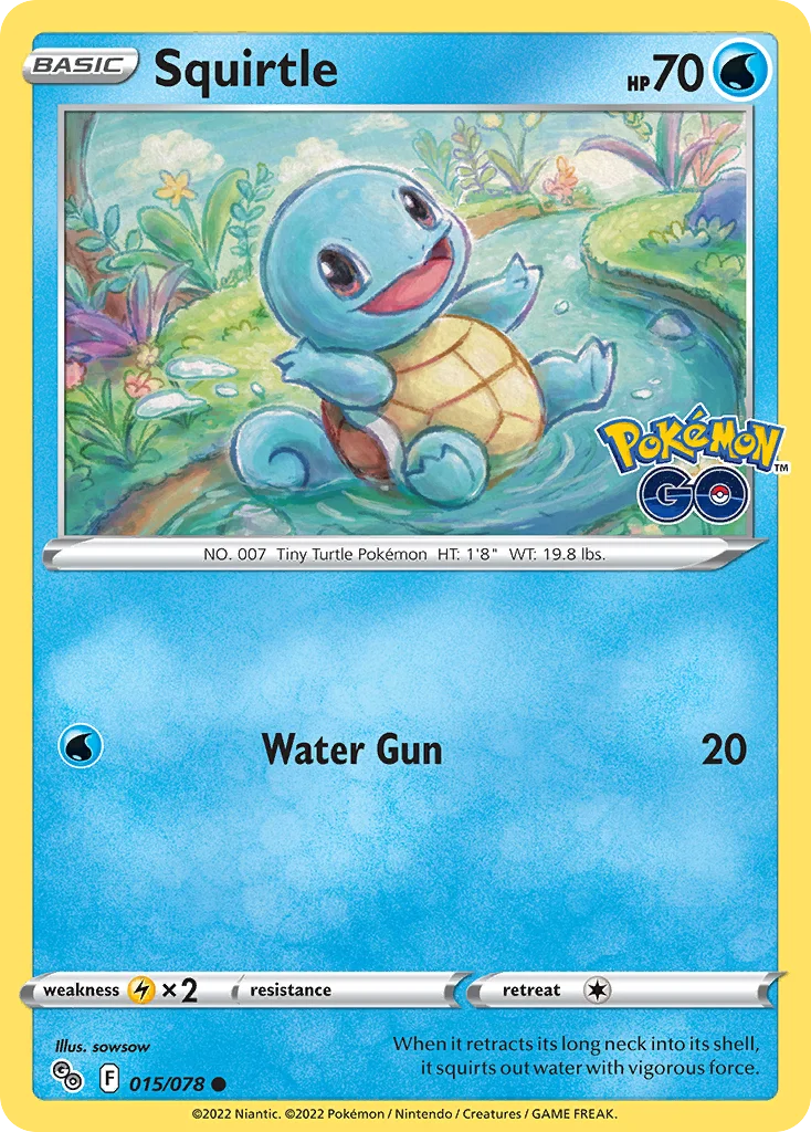 Squirtle Pokemon card