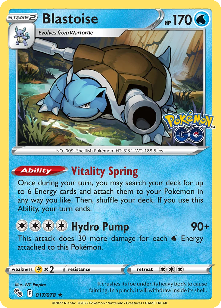 Blastoise Pokemon card