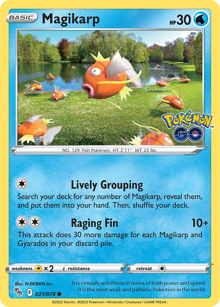 Magikarp Pokemon card