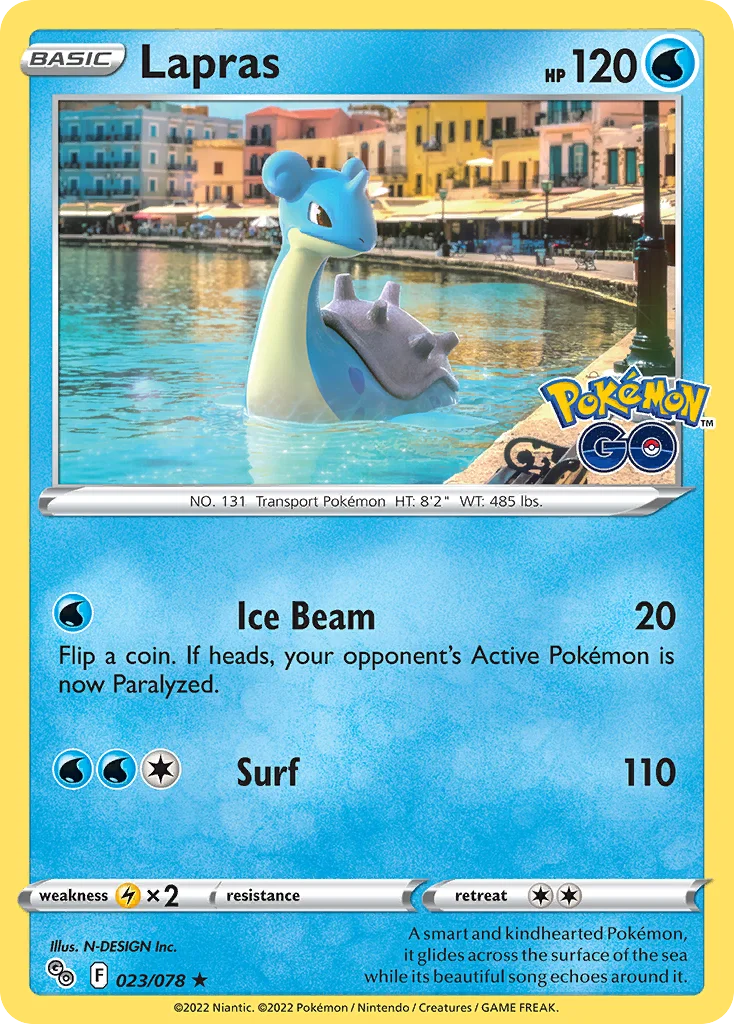 Lapras Pokemon card