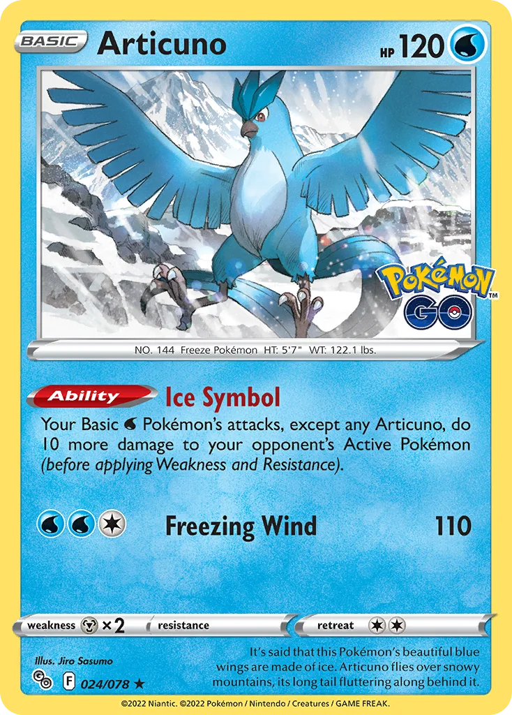 Articuno Pokemon card