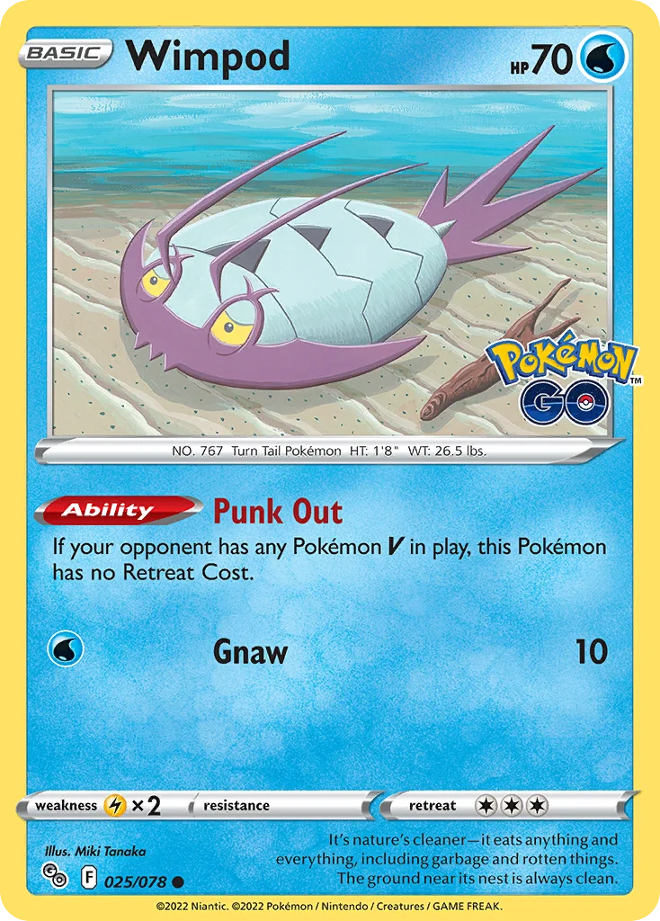 Wimpod Pokemon card
