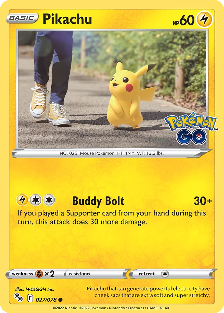 Pikachu Pokemon card