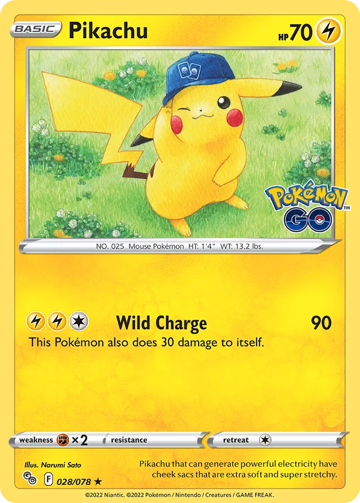 Pikachu Pokemon card