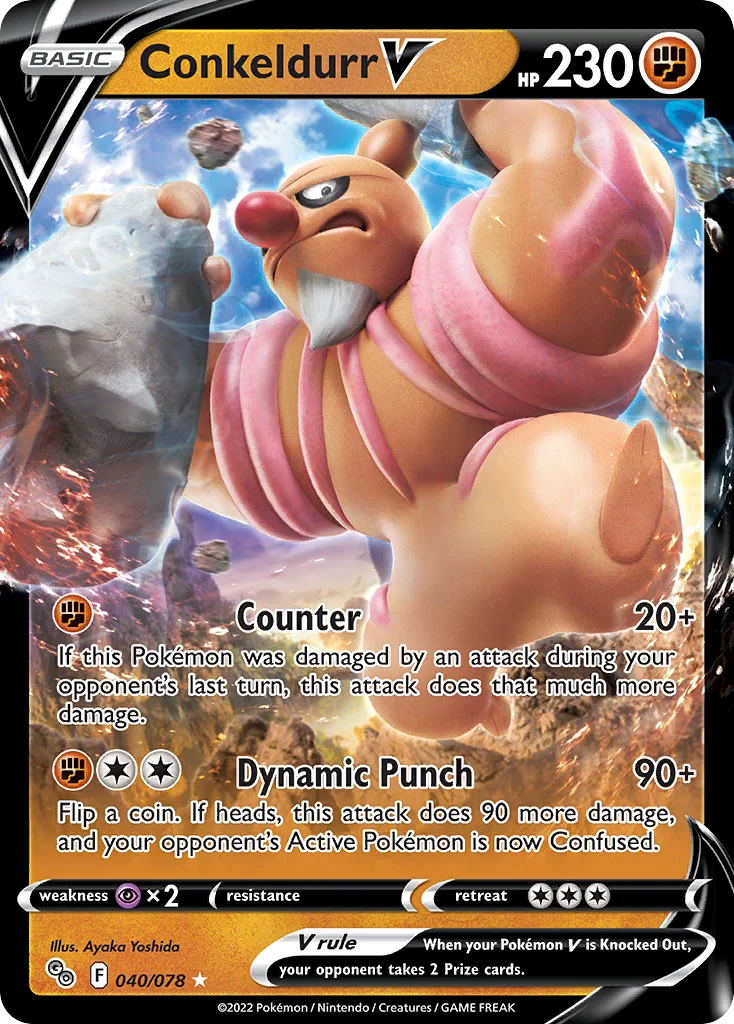 Conkeldurr V Pokemon card