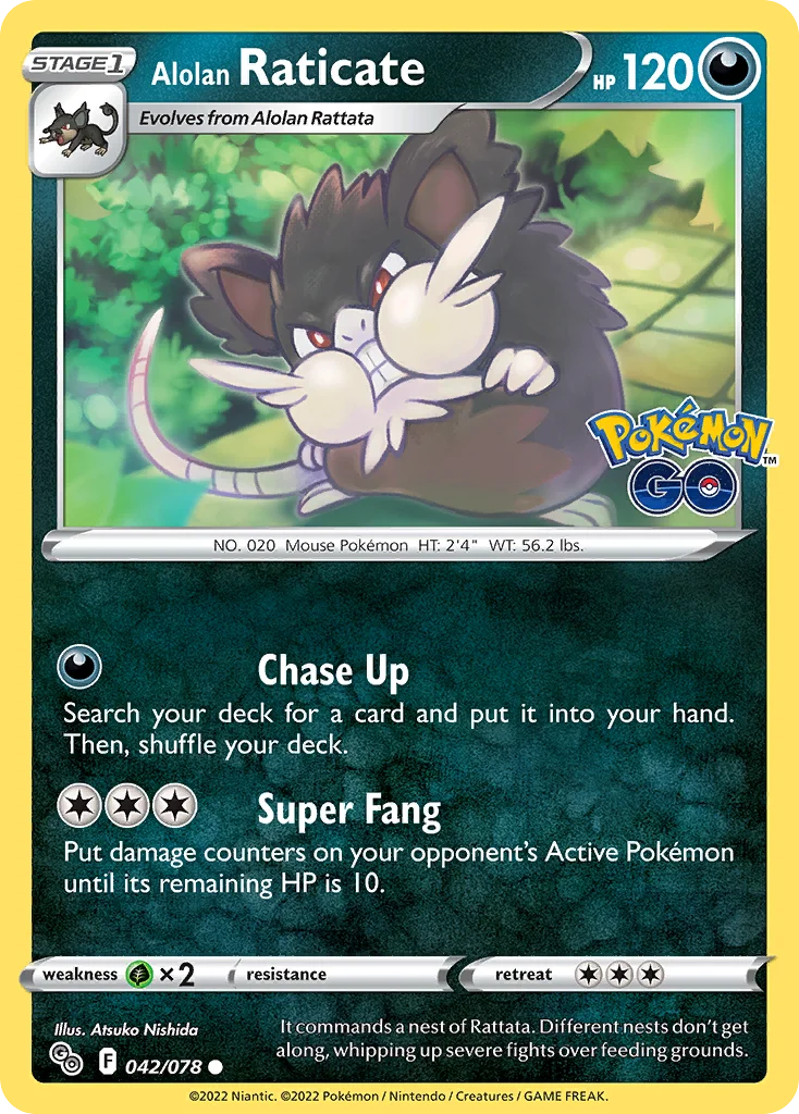 Alolan Raticate Pokemon card