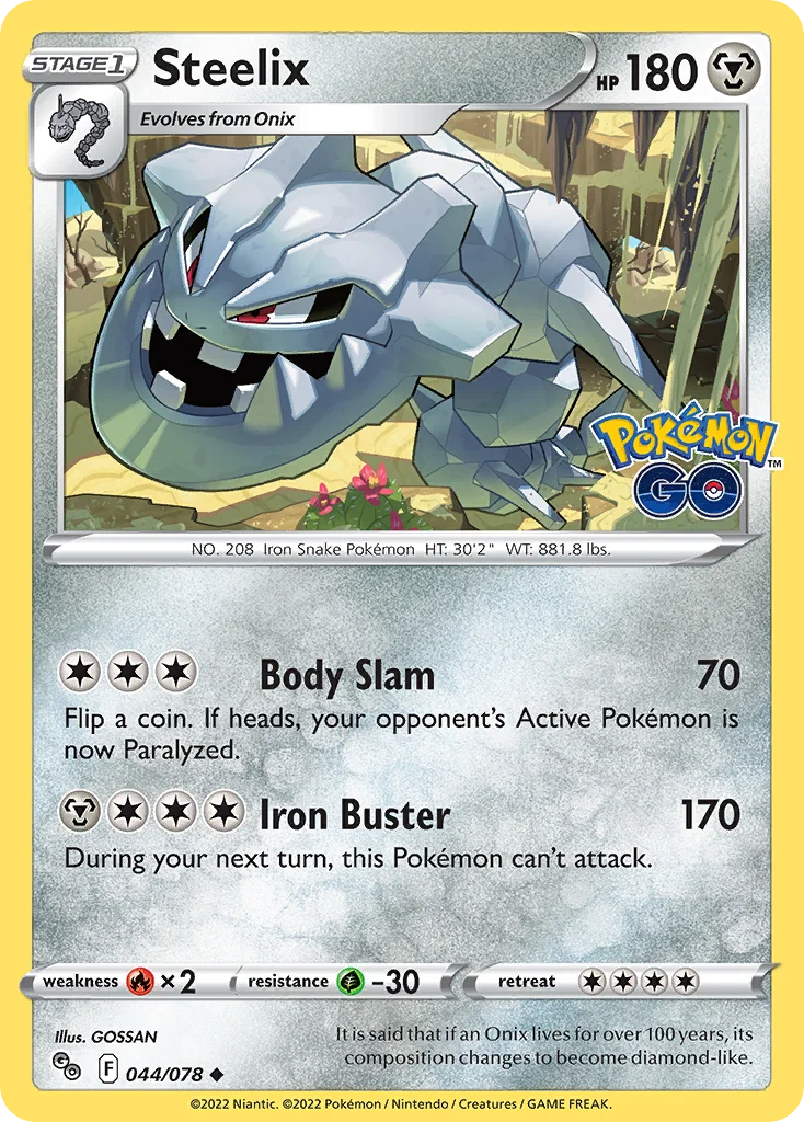 Steelix Pokemon card
