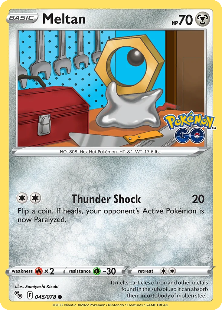 Meltan Pokemon card