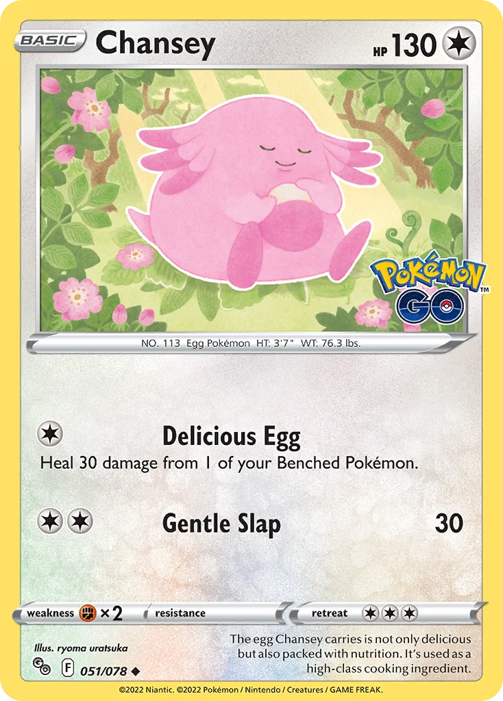 Chansey Pokemon card