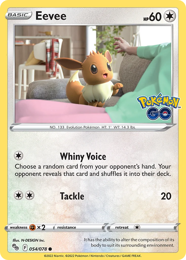 Eevee Pokemon card