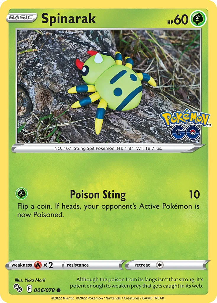Spinarak Pokemon card