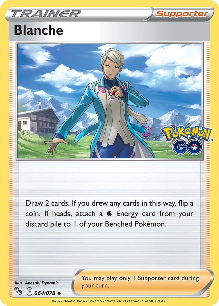 Blanche Pokemon card