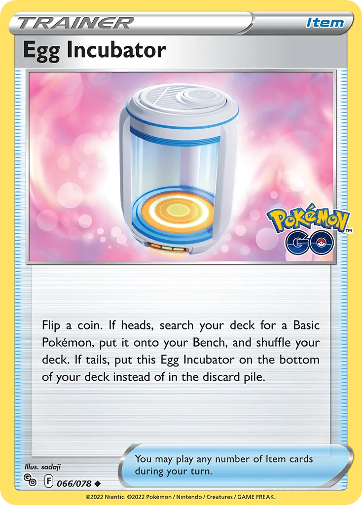 Egg Incubator Pokemon card
