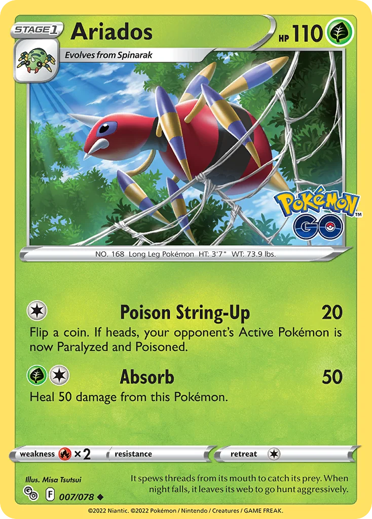 Ariados Pokemon card