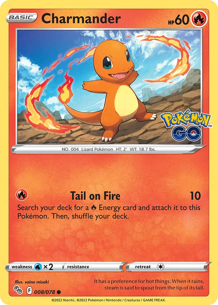 Charmander Pokemon card