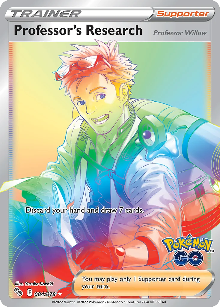 Professor's Research Pokemon card