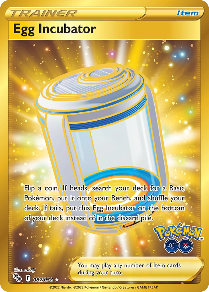 Egg Incubator Pokemon card