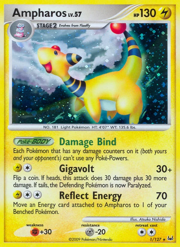 Ampharos Pokemon card
