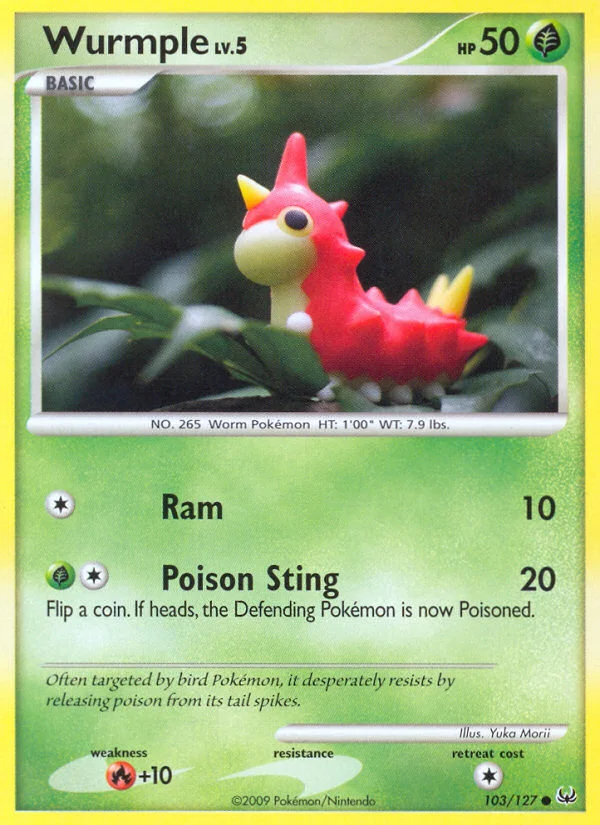 Wurmple Pokemon card