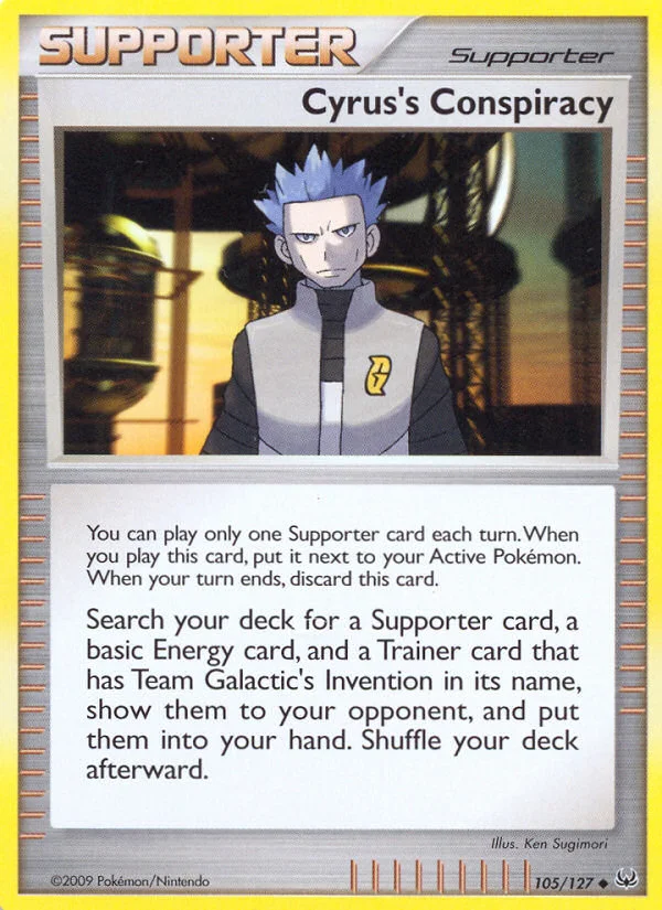 Cyrus's Conspiracy Pokemon card
