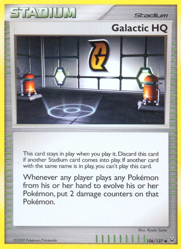 Galactic HQ Pokemon card