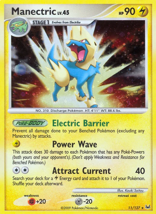 Manectric Pokemon card