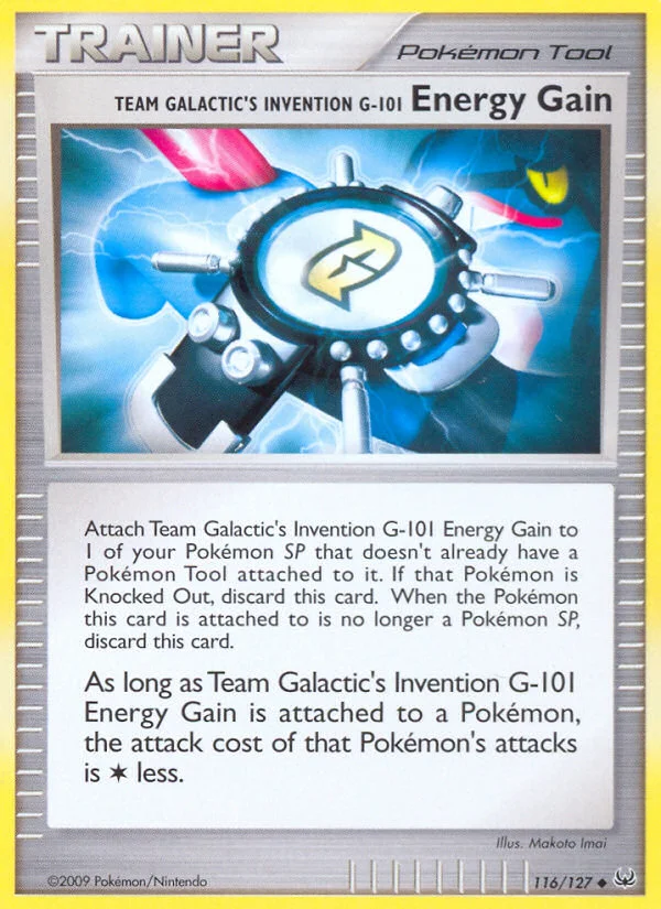 Team Galactic's Invention G-101 Energy Gain Pokemon card
