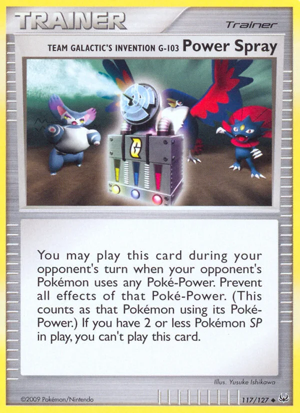 Team Galactic's Invention G-103 Power Spray Pokemon card