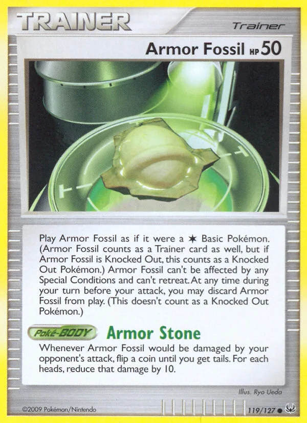 Armor Fossil Pokemon card