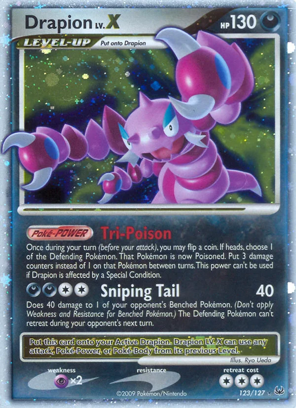 Drapion LV.X Pokemon card