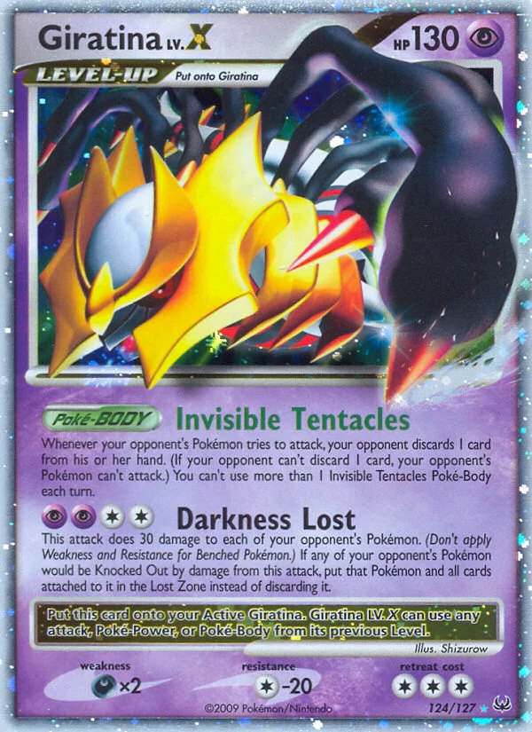 Giratina LV.X Pokemon card