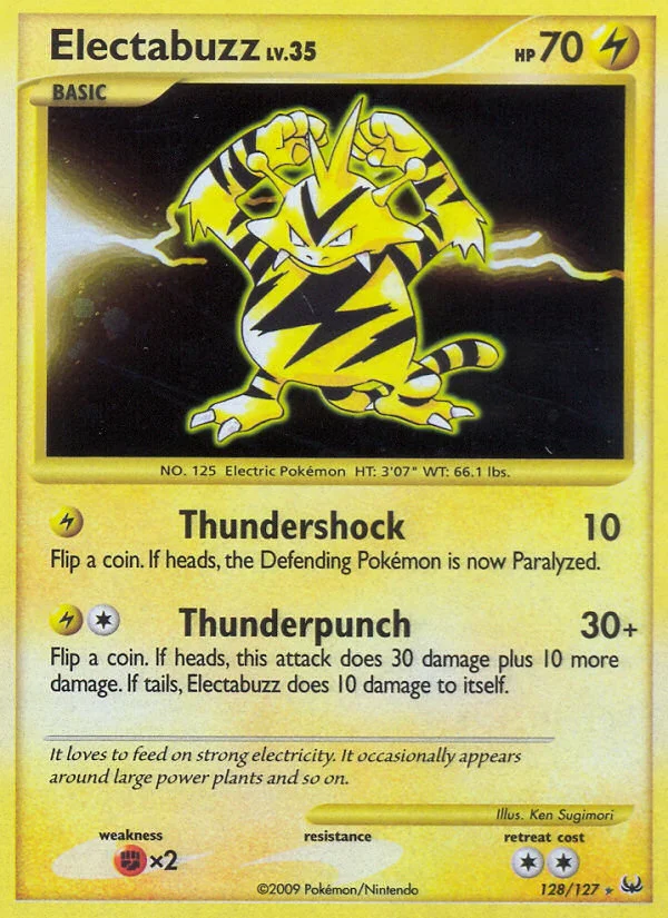 Electabuzz Pokemon card