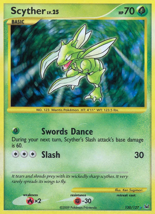 Scyther Pokemon card